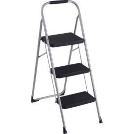 COSCO Cosco Steel 3 Step Stool Ladder with Rubber Hand Grip, Type III 11408PBL1E